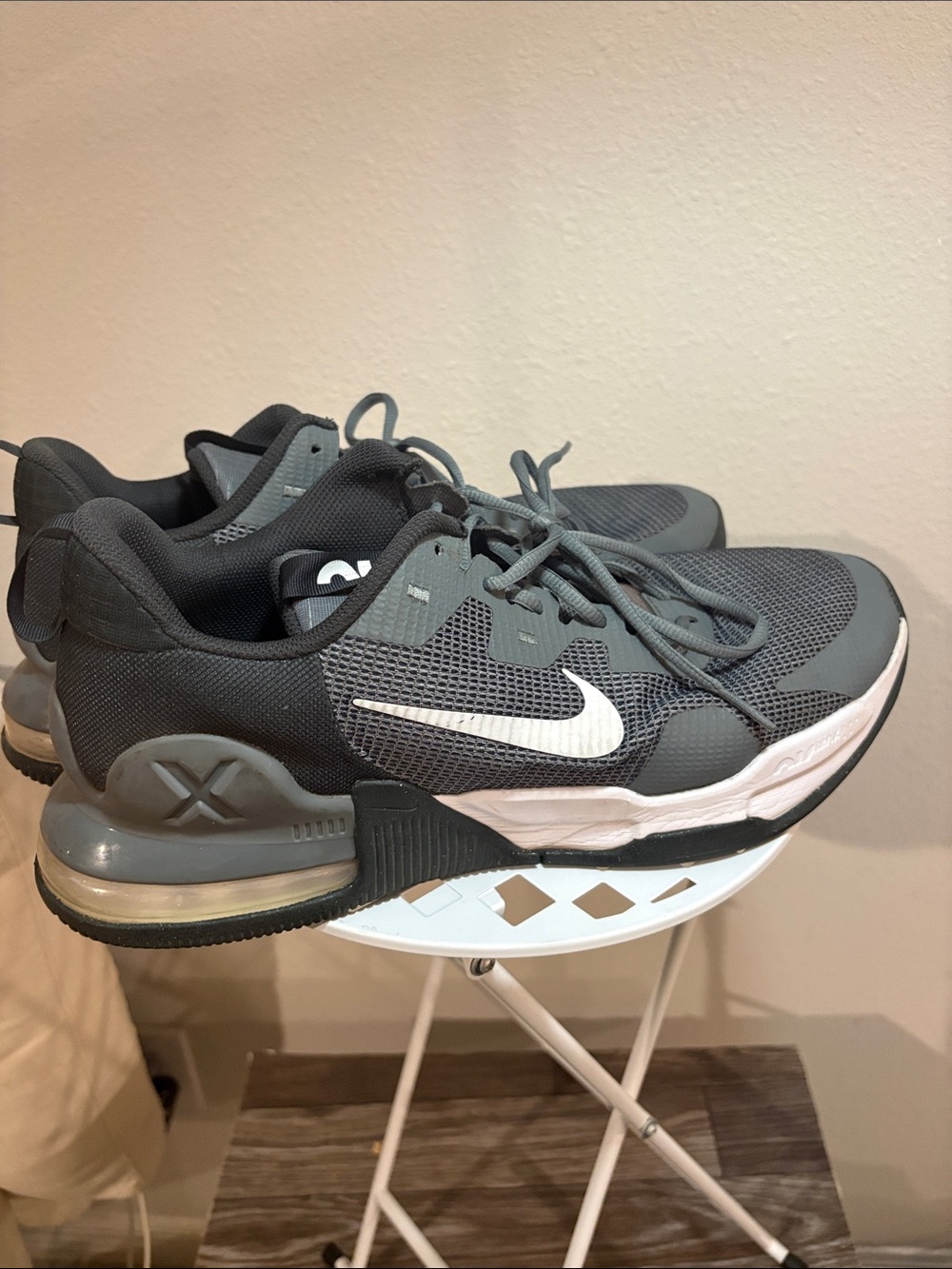 Nike Air Max Alpha Trainer 5 Grey Black Men’s Size 12 Gym Cross Training Shoes